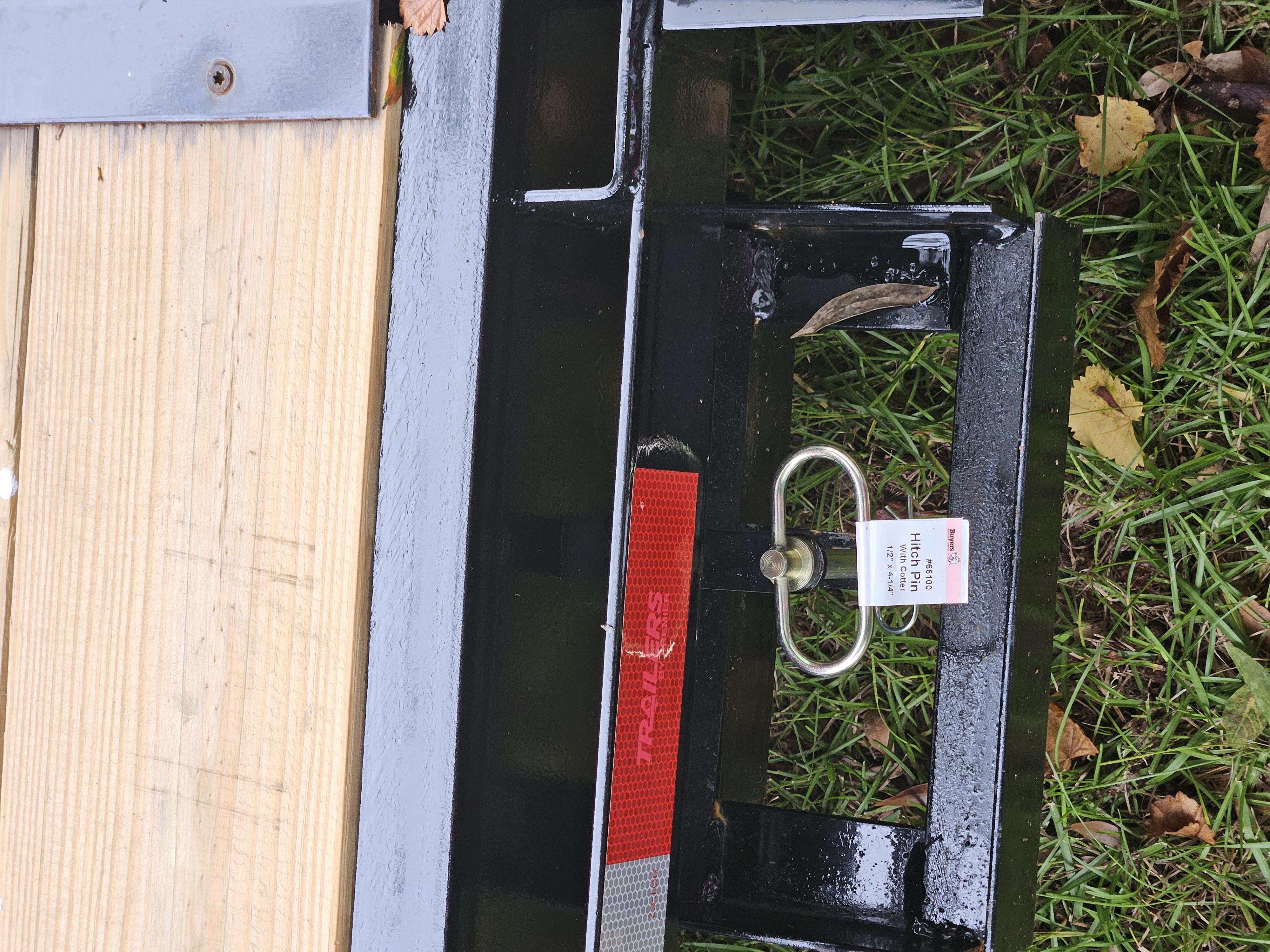 Rear tie-down and hitch-pin hardware